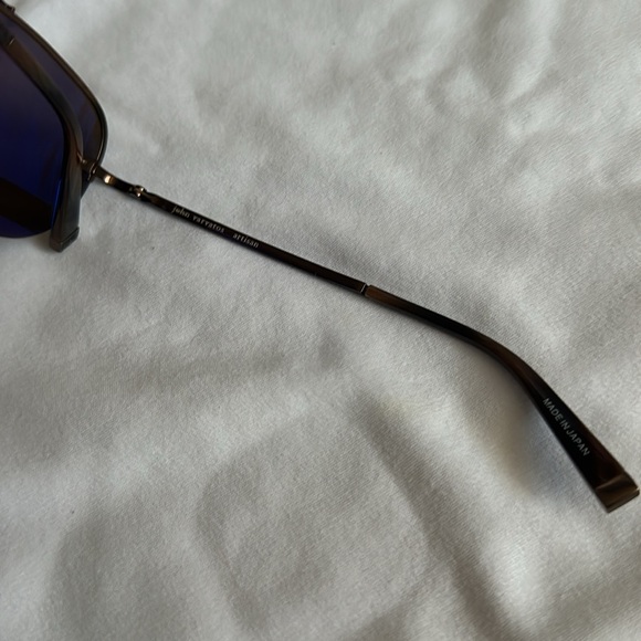 John Varvatos Aviator Sunglasses Brown Frame Brown Lenses Men - Picture 4 of 6